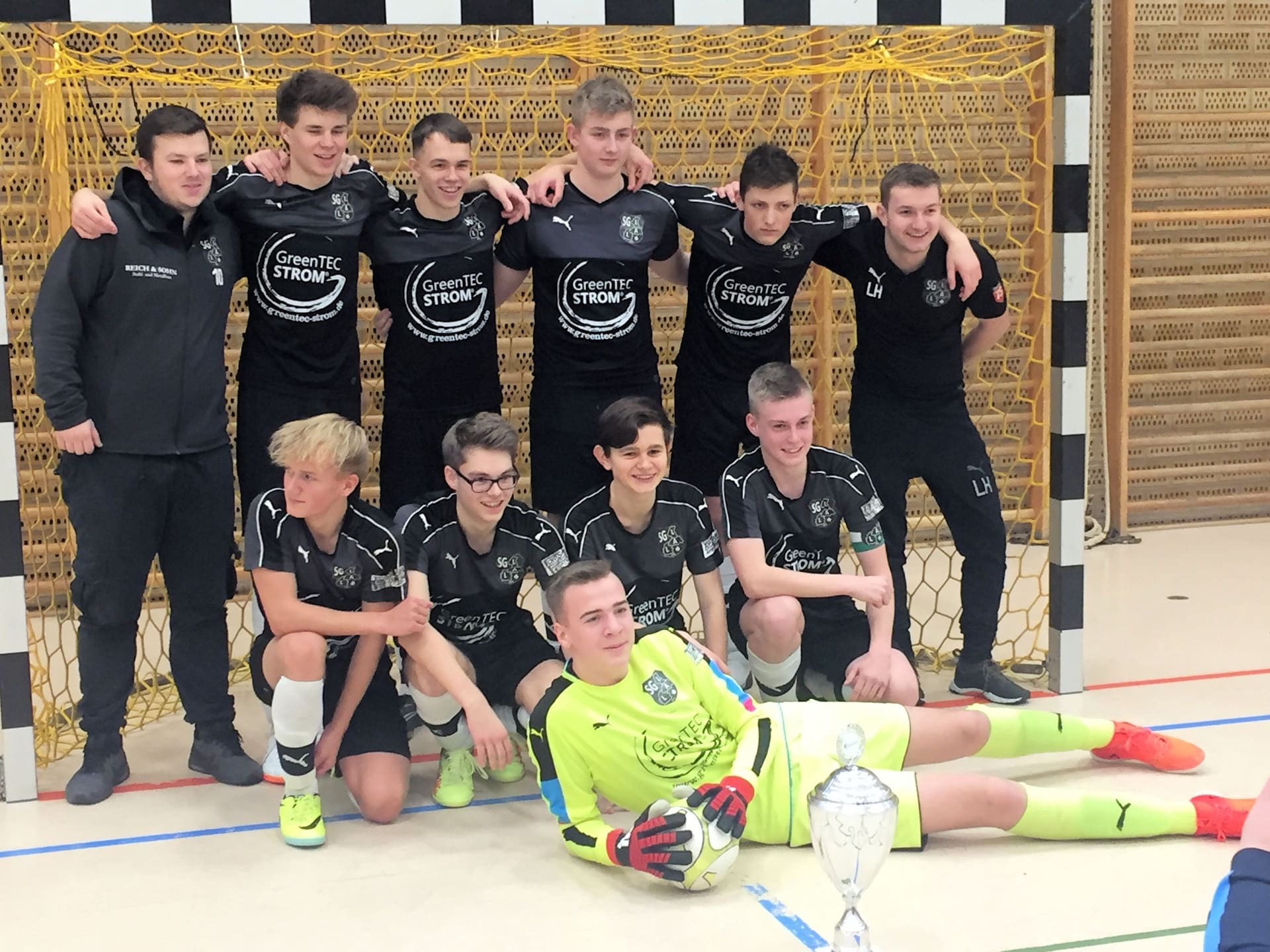 Die Futsalmeister der B-Junioren: die SG Leck/Achtrup/Ladelund.