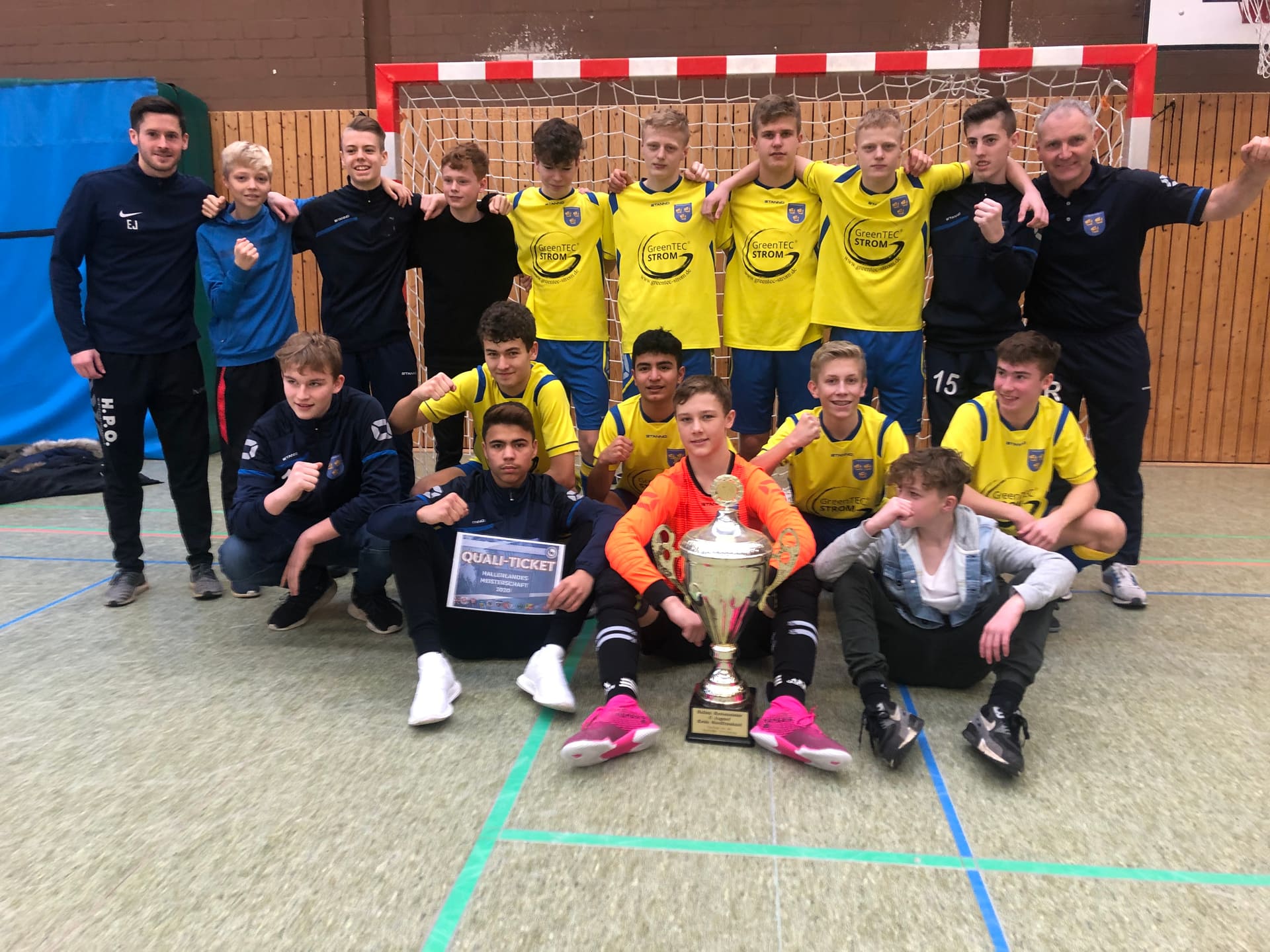 Die Futsalmeister der C-Junioren: JFV Nordfriesland.